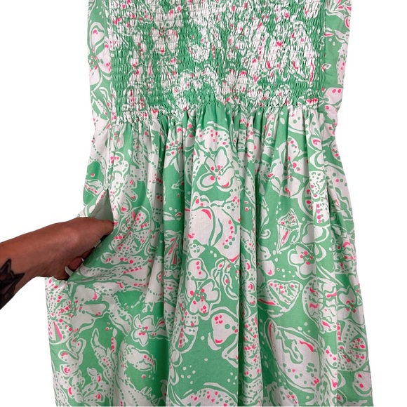 Lilly Pulitzer Chandie Strapless Dress - Glenda Beach Bash - Picture 9 of 15